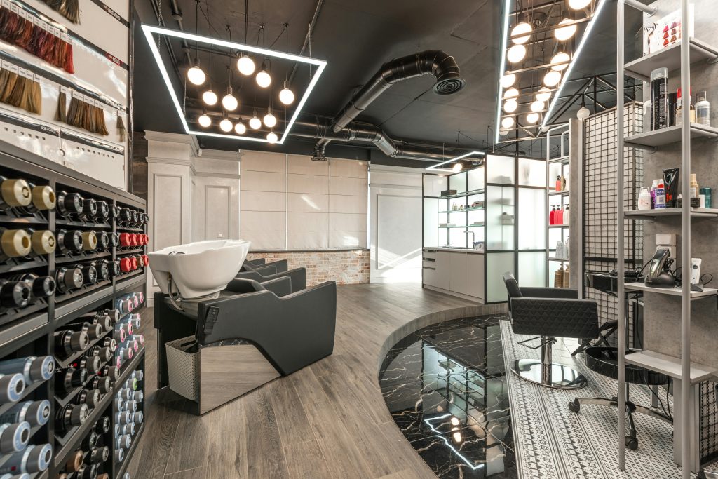modern organized beauty studio workspace representing professional salon business operations